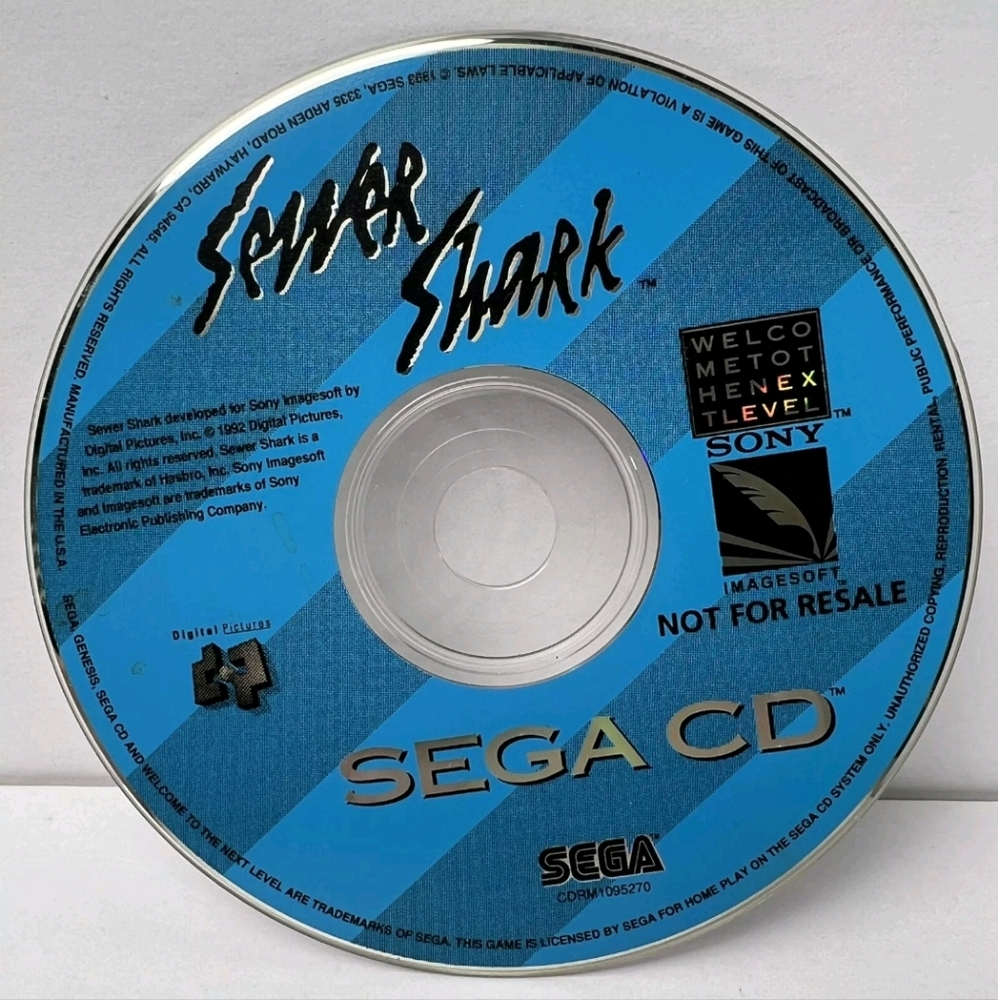 Sewer Shark (Sega CD, 1992) DISC ONLY TESTED